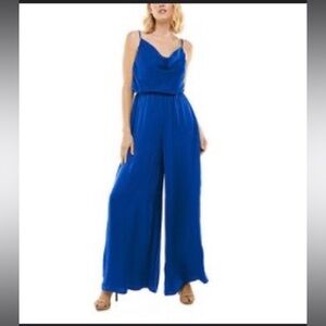 Premier Amour Sleeveless Jumpsuit. Color: Electric Blue Size: 12